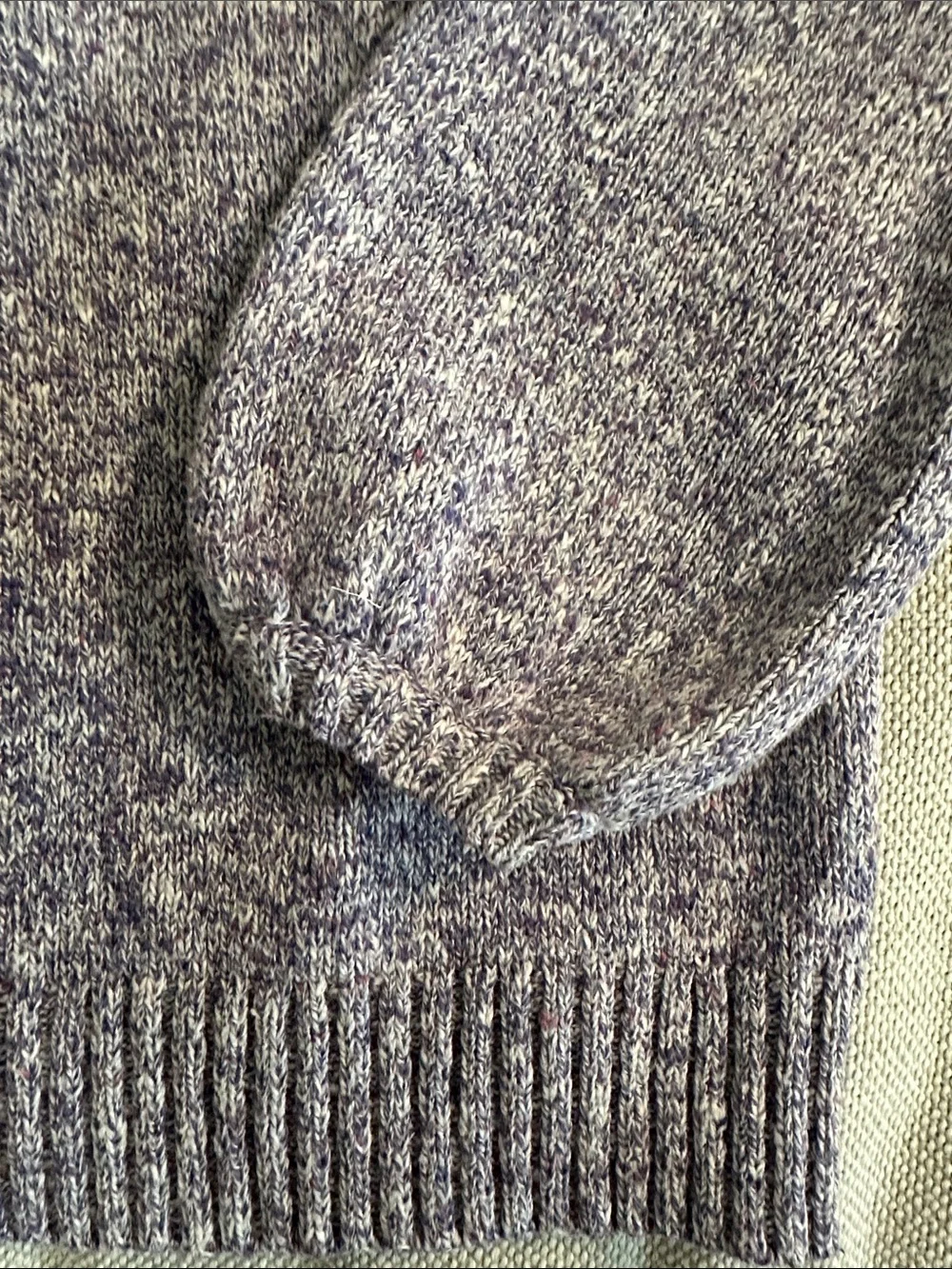 J. Crew women’s Marled Blue-Grey Crewneck Sweater